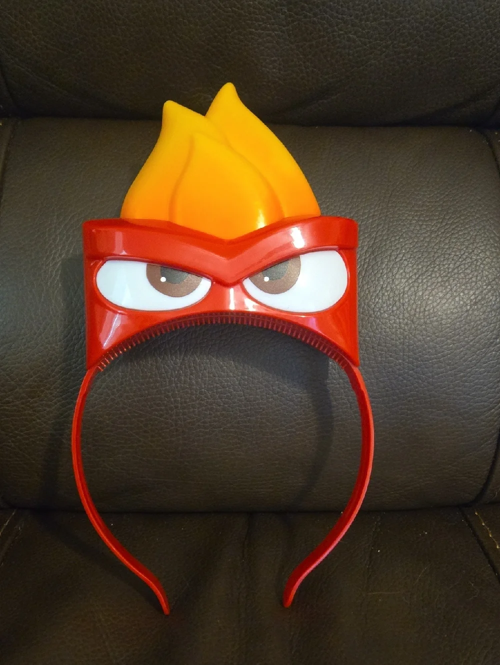 Disney Parks Pixar Inside Out Anger Glow Light Up Plastic Headband - Picture 1 of 1